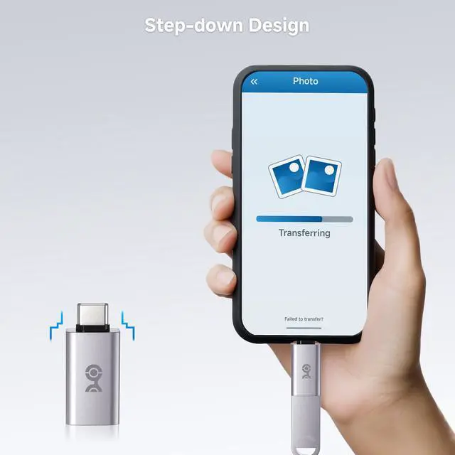 Alt view image 7 of 7 - Cable Matters 2-Pack 10Gbps USB C to USB Adapter, USBC Male to USBA Female | Fast Charging, High-Speed Data Transfer, Reversible USB-C Port, for iPhone 17/16, iPad Pro, Galaxy S23