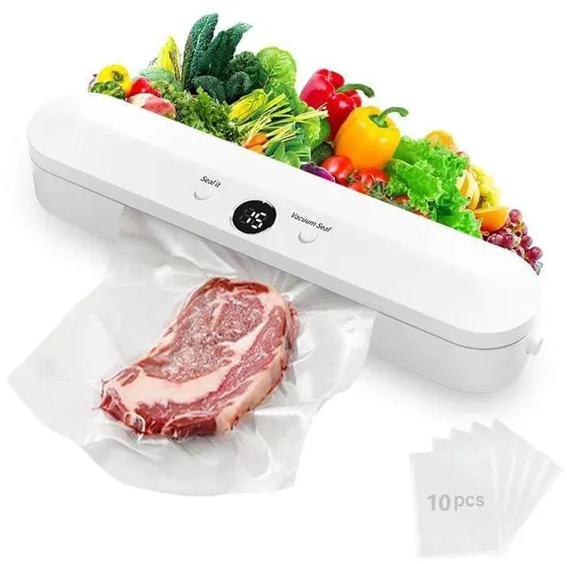 Main image of Vacuum Sealer Machine for Food, Dry & Moist Mode, 60KPa Strong Suction, 22s Fast Sealing, Compact Automatic Sealing Machine, 11" Wide Seal Strip, Includes 10 Sealer Bags