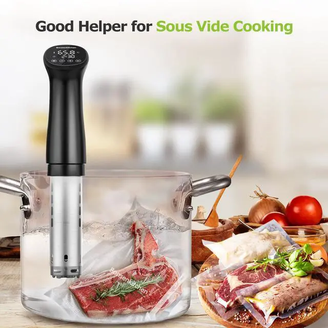 Alt view image 7 of 7 - Vacuum Food Sealer Rolls Bags, 2 Packs 8 in x 20 ft, BPA Free, Durable Commercial Customized Size Bags for Storage and Sous Vide Cooking,VB3206
