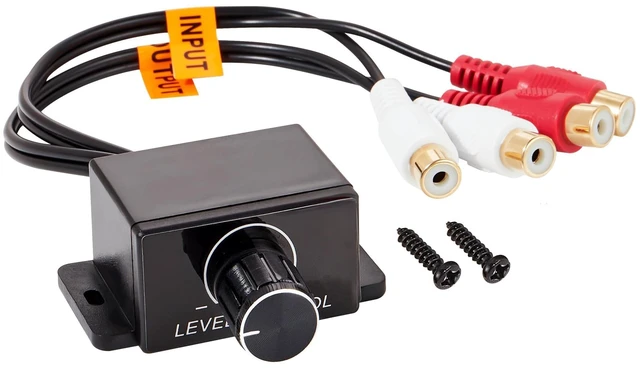 Main image of Universal Car Amplifier RCA Level Controller, Car Audio Bass Control Knob, High Quality Sub Amp Volume Control Cable for Car, Motorcycle, Speakers, Home Theater
