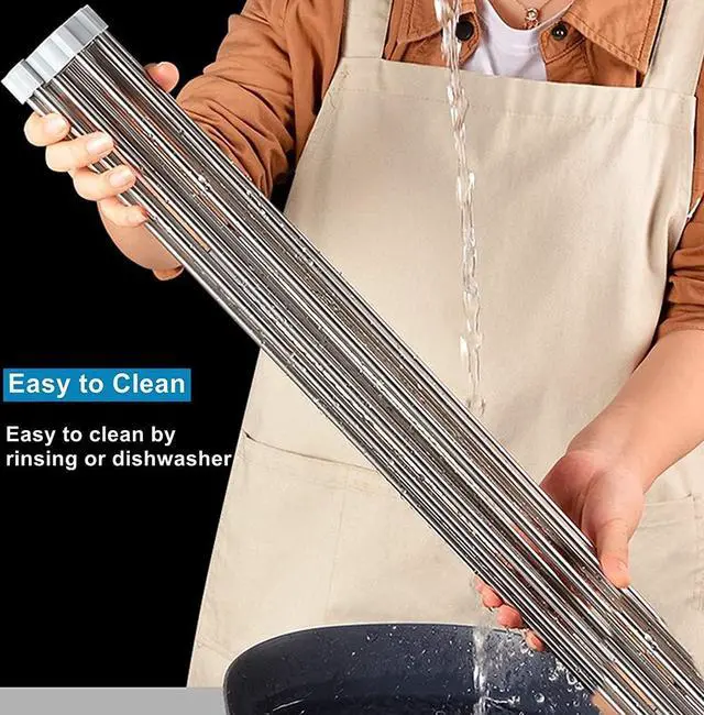 Alt view image 7 of 7 - Extra Large 20.5"x13.7" Roll Up Dish Drying Rack Over The Sink Dish Drainer for Kitchen Counter, Sink Drying Rack Drying Mat Folding Rack Kitchen Sink Organizer Home Essentials