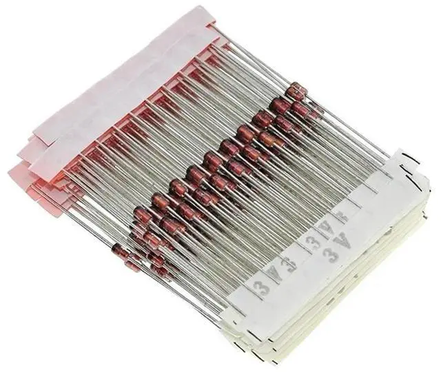 Alt view image 3 of 3 - 250PCS 1W Zener Diode Assorted Kit 3V-33V, 25 Values Assorted Assortment Set, Electronic Component DIY Kit 1N47