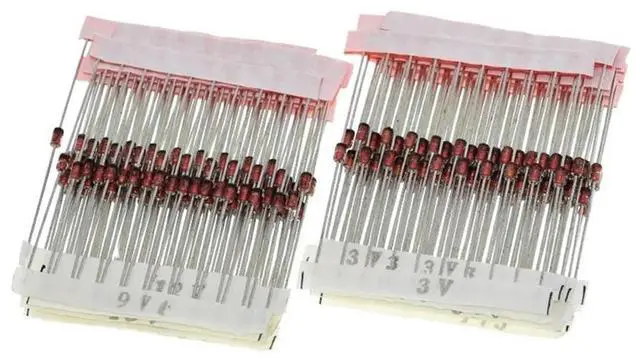 Alt view image 2 of 3 - 250PCS 1W Zener Diode Assorted Kit 3V-33V, 25 Values Assorted Assortment Set, Electronic Component DIY Kit 1N47