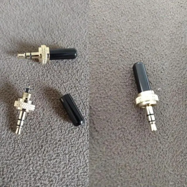 Main image of 5Pcs 3.5Mm Plugs l Connector Mini 3.5Mm Screw Lock Stereo Jack Plug With M6 Internal Thread