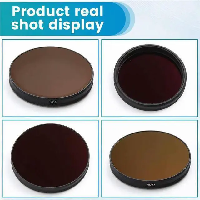 Alt view image 3 of 3 - For Action6 Pro Lens Filters- ND8/16/32/64 Filter Set Essential Accessory For Action Cameras