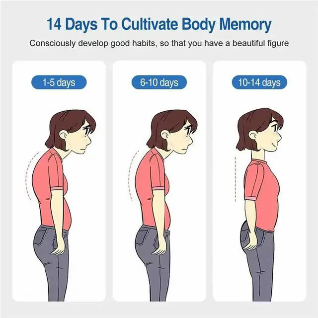 Alt view image 3 of 3 - 2X ligent Vibration Reminder Posture Corrector Anti Hunchback Belt Preventing Myopia Hunchback Device