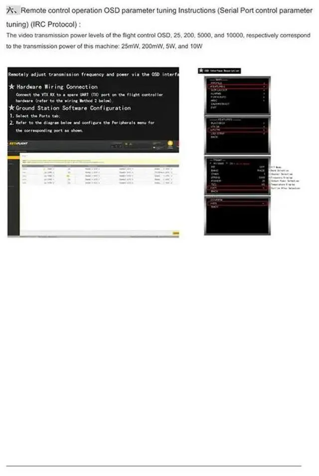 Alt view image 3 of 3 - OSD Adjustable Parameters 10W VTX 80CH 4.9-6.0Ghz Long-Range For FPV Video Transmitter For FPV