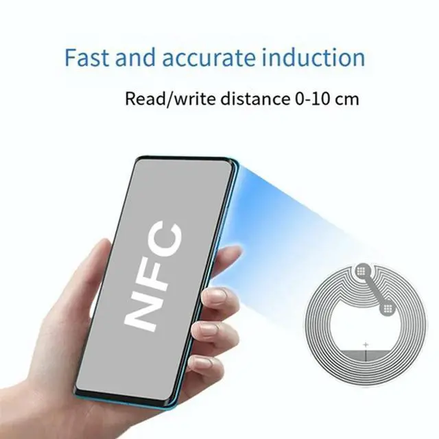 Alt view image 3 of 3 - 50 Pcs NFC Ntag213 Nfc el Sticker 13.56Mhz ISO14443A NTAG 213 Sticker Universal le For ALL NFC Enabled Phone