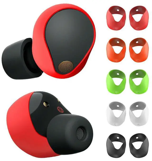 Main image of 5 Pairs Protective Ear Cover for WF-1000XM5 Headphones Silicone Ear Tips Cover Accessories Anti-Slip Ear Caps Replacement
