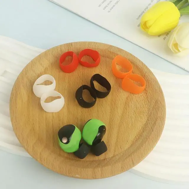 Alt view image 3 of 3 - 5 Pairs Protective Ear Cover for WF-1000XM5 Headphones Silicone Ear Tips Cover Accessories Anti-Slip Ear Caps Replacement