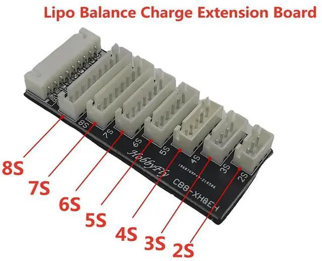 Alt view image 3 of 3 - 2S-8S Lithium Expansion Board Model Aircraft Balance Charge Board XH Balanced Interface Adaptor