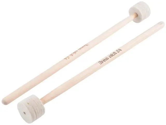 Alt view image 2 of 3 - Advanced! 1 Pair Drum Mallet Stick Felt Head Mallet Timpani Stick Big Drum Hammer Timpani Mallet for Percussion Instrument