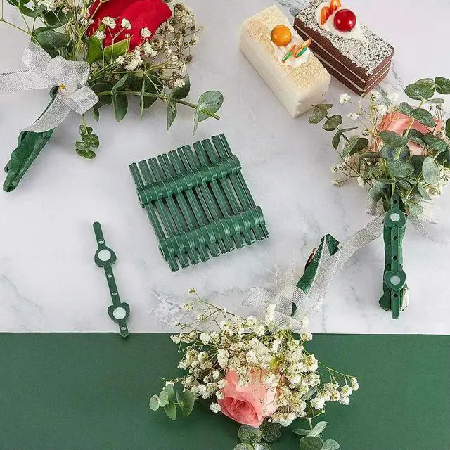Alt view image 3 of 6 - 30 Pairs Floral Boutonniere Magnets Corsage Brooches Magnet for Handmade Wedding Bride Boutonnieres Corsage Flower Pins