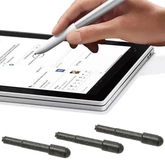 Alt view image 2 of 3 - 3Pcs Touch Pen Nibs with Clip Stylus Replacement Spare Pen Tips High Sensitivity for Active Pen 2 4X80P28212 4XH0R14769
