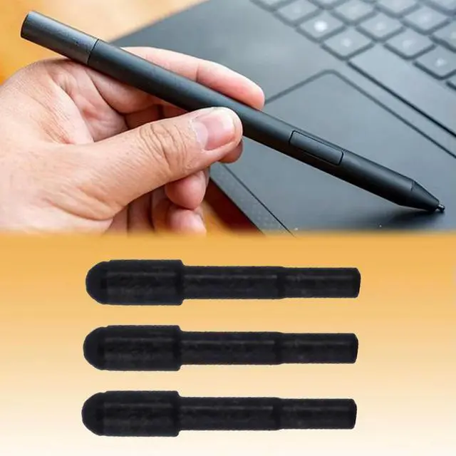 Alt view image 3 of 3 - 3Pcs Touch Pen Nibs with Clip Stylus Replacement Spare Pen Tips High Sensitivity for Active Pen 2 4X80P28212 4XH0R14769