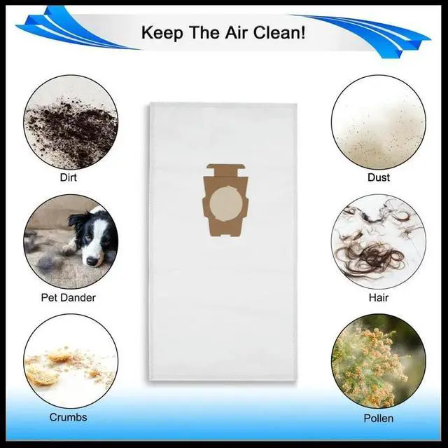 Alt view image 2 of 3 - 10PCS Dust Bags for Kirby Sentria Vacuum Cleaner G7E/G10/G10E/G5/G6/KY10/MK2/MK3 205811, 205814 Vacuum Garbage Bag