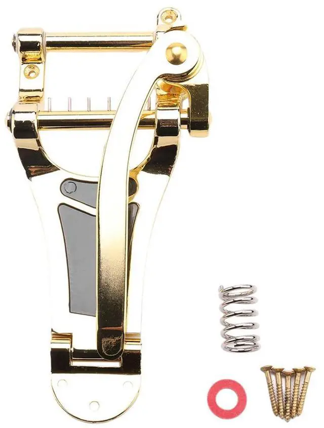 Main image of Vibrato Bridge Tailpiece B7 Jazz Guitar for Gibson Bigsby ES355 EpGold