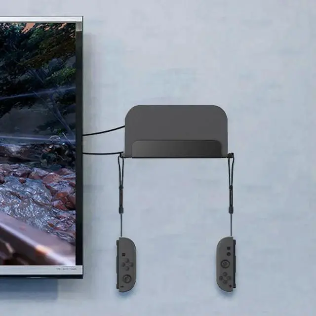 Alt view image 2 of 6 - For NS2 Console Holder Stand with Hook Game Console Organizer Hollow Out Host Stand Game Accessories