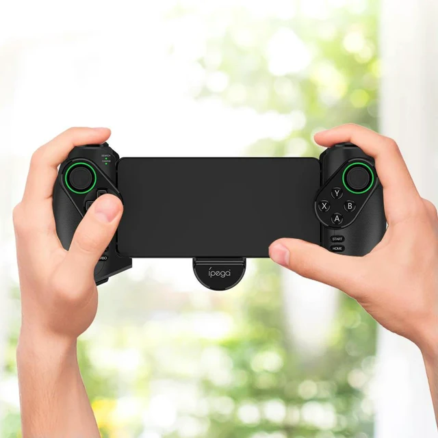 Alt view image 3 of 3 - BT Gamepad with RGB Light Linear Vibration Stretchable Controller Mobile Gaming Controller for Android/iOS Tablet Phone PC