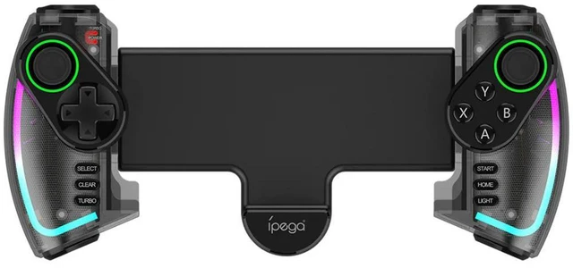 Main image of BT Gamepad with RGB Light Linear Vibration Stretchable Controller Mobile Gaming Controller for Android/iOS Tablet Phone PC