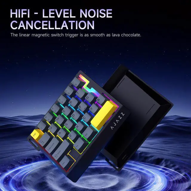 Alt view image 4 of 7 - AJAZZ AK029 One Handed Gaming Keyboard, 8Khz Polling, 29 Keys Rapid Fast Wired Keyboard, SOCD & DKS, Magnetic Switch, Adjustable Actuation, RGB Backlits, Aluminum Plate