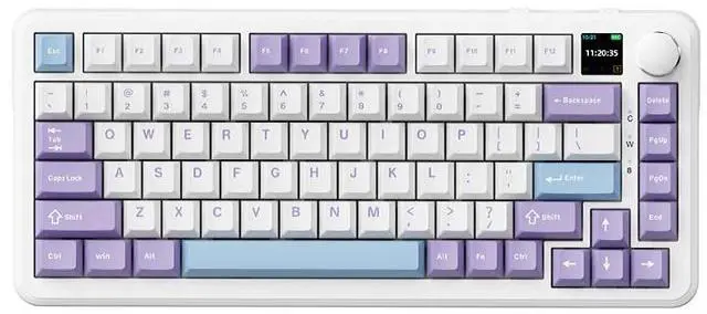 Main image of AJAZZ AK820 MAX Tri-Mode Magnetic Switch Keyboard: RGB Backlit, 0.85-inch screen, 8K Polling Rate, Rapid Trigger, Volume Knob, Full-Key Hot-Swappable. Compatible with PC/Laptop for Gaming & Office