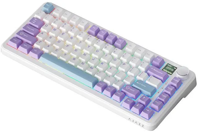 Alt view image 2 of 2 - AJAZZ AK820 MAX Tri-Mode Magnetic Switch Keyboard: RGB Backlit, 0.85-inch screen, 8K Polling Rate, Rapid Trigger, Volume Knob, Full-Key Hot-Swappable. Compatible with PC/Laptop for Gaming & Office