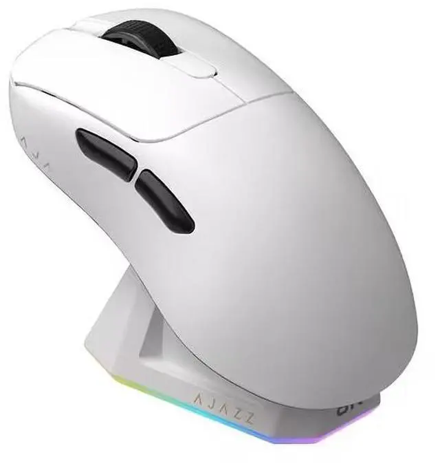 Main image of AJAZZ AJ179 /AJ179P Dual-mode gaming mouse, 2.4G/USB-C, lightweight 2.04 oz (58 g), PAW3395 optical 26k sensor ergonomic mouse, for Mac/Win (white) White--AJ179P