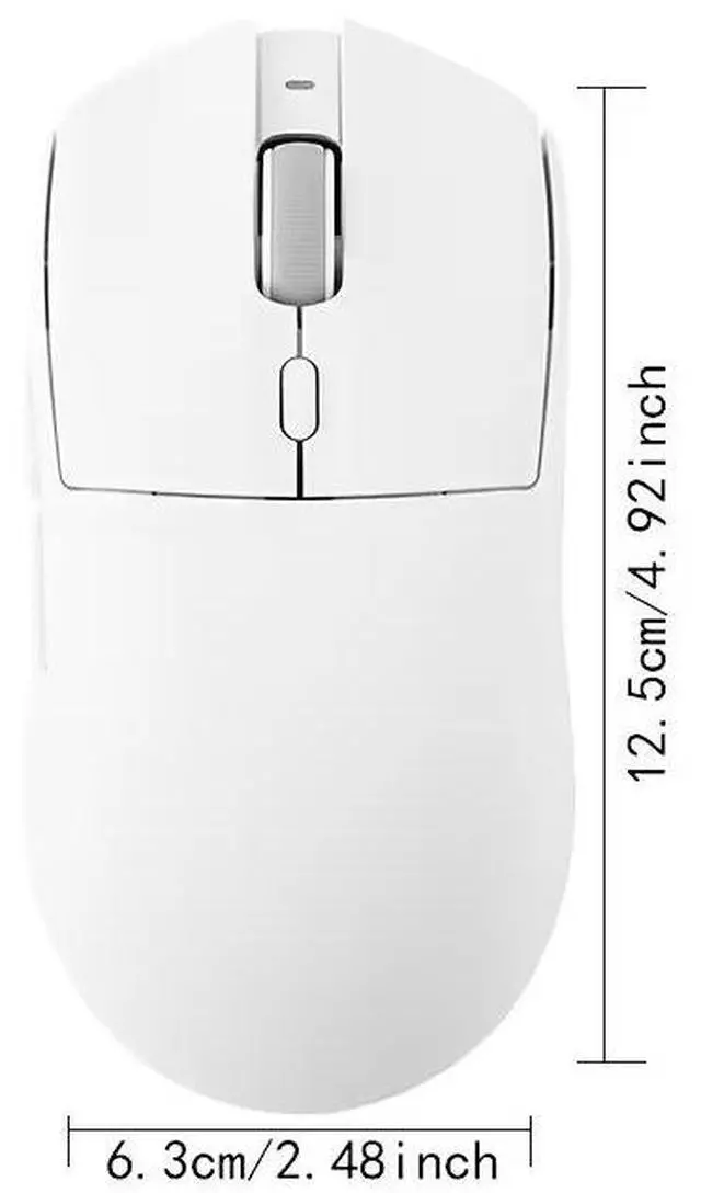 Alt view image 4 of 5 - AJAZZ AJ179 /AJ179P Dual-mode gaming mouse, 2.4G/USB-C, lightweight 2.04 oz (58 g), PAW3395 optical 26k sensor ergonomic mouse, for Mac/Win (white) White--AJ179P