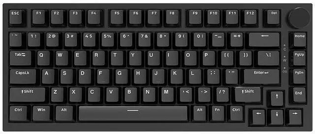 Main image of Ajazz AK820 Wired Single-Mode Mechanical Keyboard 75% Compact Layout, Metal Knob, Gasket Mount Structure, Full Hot-Swappability Ideal for Office and Daily Use