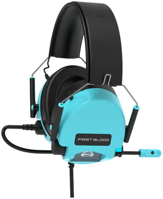 Alt view image 5 of 6 - FirstBlood H10 Virtual 7.1 sound, Comfortable to wear, Noise-canceling microphone, Folding design, Multifunctional In-line Control Design,colorful loop lights, Suitable for Gaming