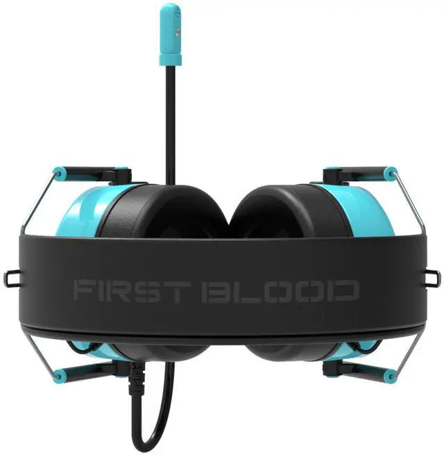 Alt view image 6 of 6 - FirstBlood H10 Virtual 7.1 sound, Comfortable to wear, Noise-canceling microphone, Folding design, Multifunctional In-line Control Design,colorful loop lights, Suitable for Gaming