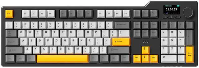 Alt view image 7 of 7 - AJAZZ AK35I V3 MAX 104-key Tri-mode Mechanical Keyboard with Screen, 1.14-inch TFT Color Screen Gasket Structure, Avocado Switch Full-key Hot-swappable RGB 8000mAh Battery