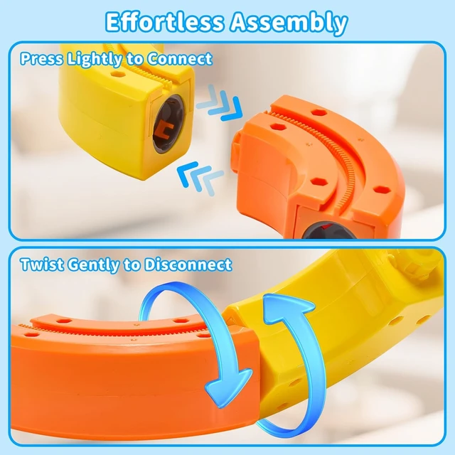 Alt view image 7 of 7 - 51PCS Magic 3D Cube Track Train Set, USB Rechargeable Electric Building Block Rail Track, DIY STEM Educational Toy, Christmas Birthday Gift for Kids Boys Girls