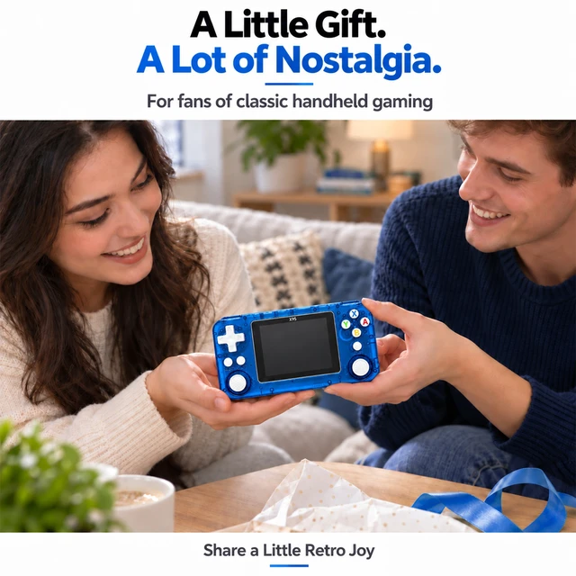 Alt view image 4 of 7 - X95 Transparent Handheld Game Console, Retro Portable Gaming Device with Dual Joysticks, HD Screen, Rechargeable Classic Video Game Player for Kids & Adults