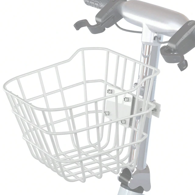 Alt view image 5 of 7 - Sturdy Steel Front Bicycle Basket With Fixed Bracket, Anti-Rust Design, Suitable For Installation At The Front Of Electric Bicycles, Compatible With Most Children's And Adult Bicycles On The Market