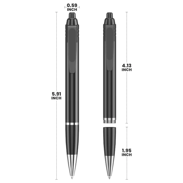Alt view image 6 of 7 - Camera Pen,1080p Video Body Camera with 64G Built-in Memory,MINI Nanny Video Recorder for Meeting,Classroom Reading