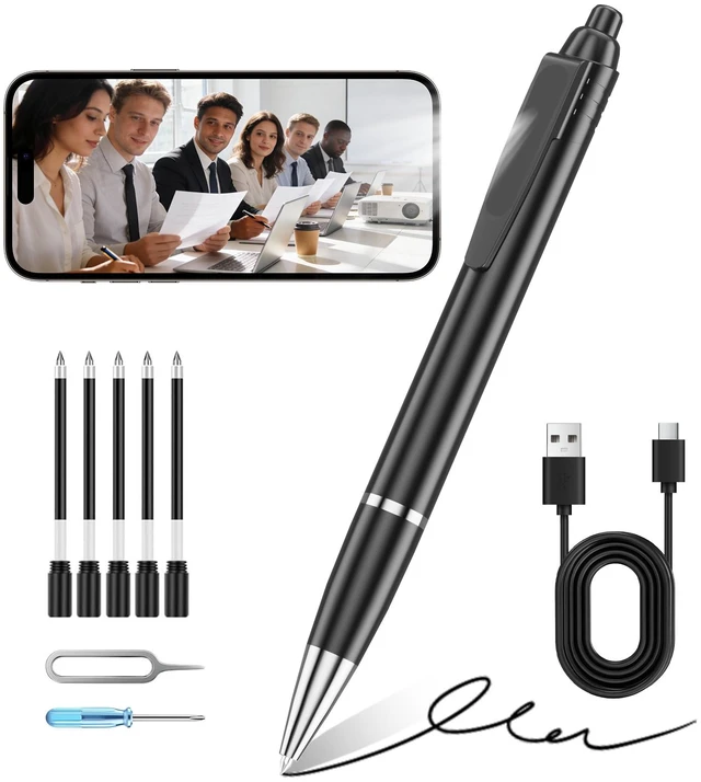 Main image of Camera Pen,1080p Video Body Camera with 64G Built-in Memory,MINI Nanny Video Recorder for Meeting,Classroom Reading