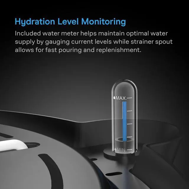 Alt view image 3 of 7 - Self-Watering Fabric Pot Base, 4-Pack Auto-Irrigation Water Delivery System with Reservoir Meter, Elevated Plant Saucers for Use in Indoor Grow Tents, Greenhouses, and Outdoor Gardens