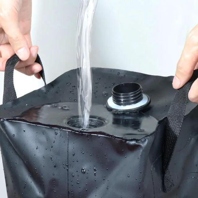 Alt view image 6 of 6 - 4 Pack Canopy Water Weight Bag, 220 LBS Water Tent Weights Set of 4 Leg Weights for Gazebo, Pop Up Canopy, Canopies, Tent (Grey 25L)