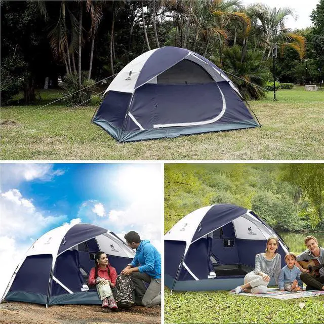 Alt view image 6 of 6 - Tents for Camping 2/3/4/5 Person Camping Dome Tent, Waterproof,Spacious, Lightweight Portable Backpacking Tent for Outdoor Camping/Hiking