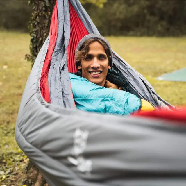 Alt view image 4 of 7 - Hammock Underquilt Insulated Camping Quilt for Warm Sleeping Fits Under Hammocks Ultralight, Water-Resistant & Packable