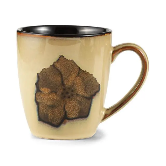 Alt view image 6 of 7 - Painted Poppies 16-Piece Dinnerware Set, Service for 4, Colorful Floral Stoneware Plates, Bowls, and Mugs, Microwave and Dishwasher Safe