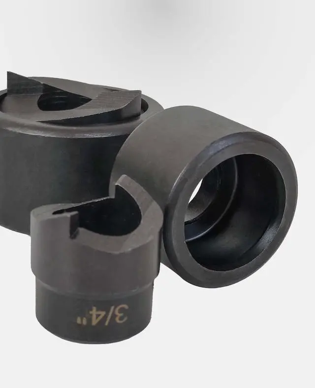 Alt view image 6 of 6 - Manual Knockout Hole Punch Driver Kit 1/2 to 2 inch Electrical Conduit Hole Cutter Set - Professional KO Tool Kit for Precise Conduit Hole Sizes (1/2"~2")