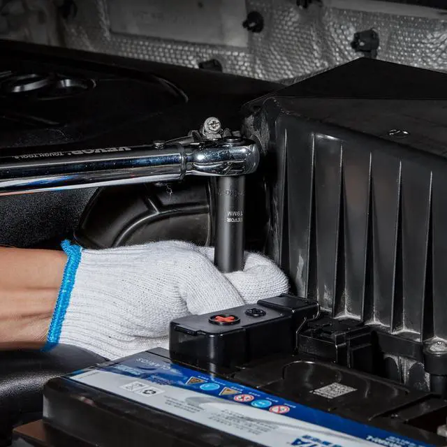 Alt view image 6 of 7 - 1/2" Drive Impact Socket Set, 65 Piece SAE 3/8" to 1-1/4" and Metric 10-24mm, 6 Point Cr-V Alloy Steel for Auto Repair, Easy-to-Read Size Markings, Rugged Construction, Storage Case