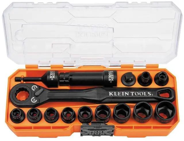 Main image of 65400 KNECT 15-Piece Pass Through Socket Set, SAE Impact Set with MODbox Case, Sockets, Bits, Accessories and 3/8-Inch Drive Adapter
