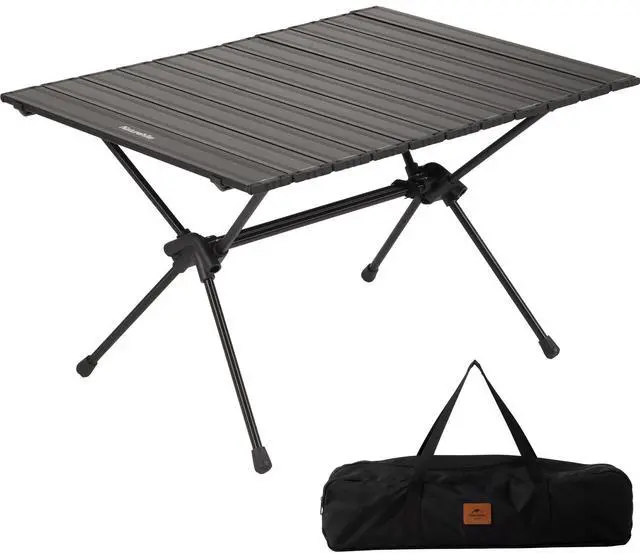 Main image of FT11 Height Adjustable Camping Table, Ultralight Aluminum Roll Up Table with Carry Bag, Portable Backpacking Camp Table for Hiking Picnic Fishing Beach