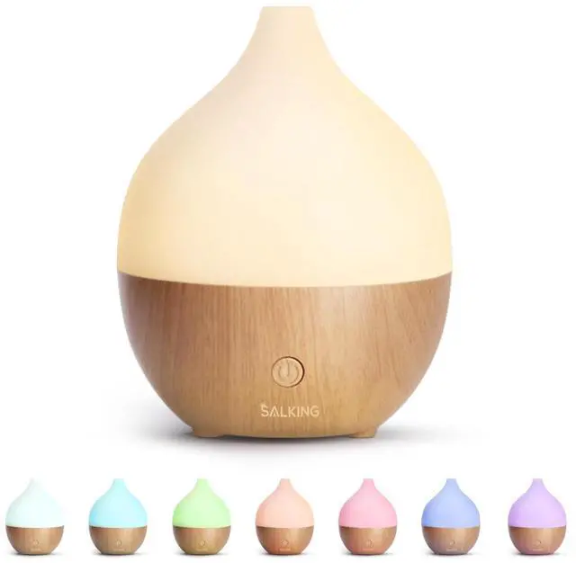 Main image of Essential Oil Diffuser, 100ml Small Aromatherapy Diffuser with Auto Shut-Off Function, Ultrasonic Diffusers for Essential Oils, Cool Mist Humidifier with Warm White Lights, for Office Home