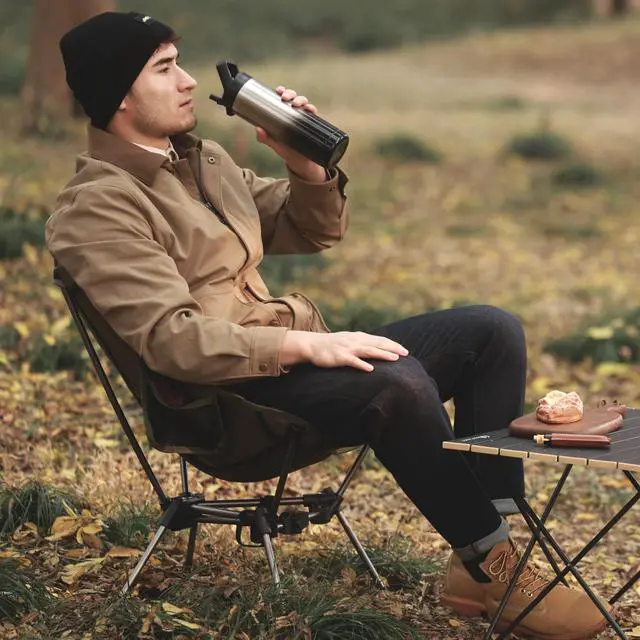 Alt view image 4 of 7 - MOON LENCE 2 Pack Portable Camping Chairs Backpacking Chair - The 4th Generation Ultralight Folding Chair - Compact, Lightweight Foldable Chairs for Hiking Mountaineering, Beach