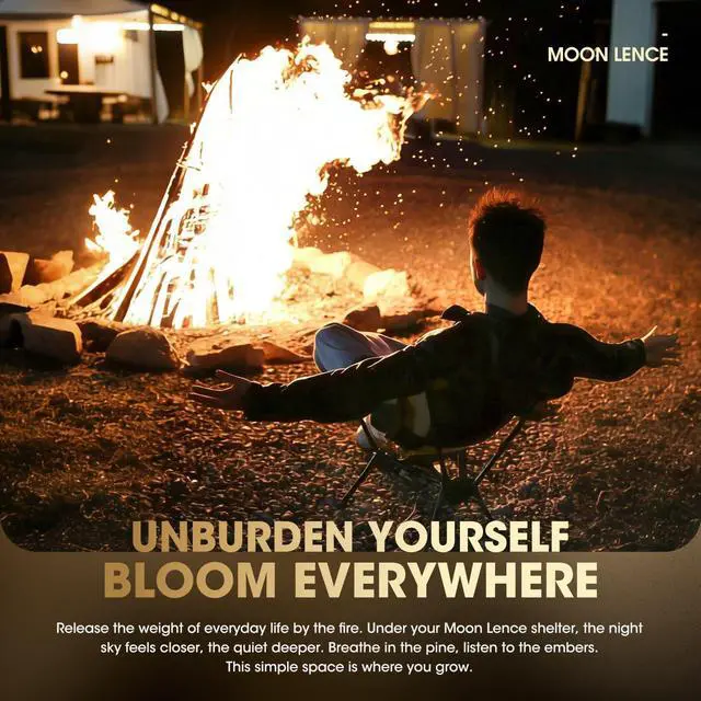 Alt view image 6 of 7 - MOON LENCE 2 Pack Portable Camping Chairs Backpacking Chair - The 4th Generation Ultralight Folding Chair - Compact, Lightweight Foldable Chairs for Hiking Mountaineering, Beach